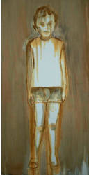 Boy Alone  - OIl on Canvas - 74.8'x38.1' - 2010