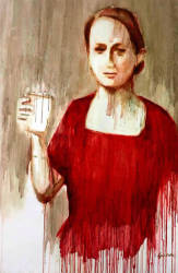 Red Dress  - OIl on Canvas - 48.8'x33'- 2009
