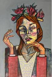 Miss Gorgeous - Acrylic on Canvas - 100 x 70 cm