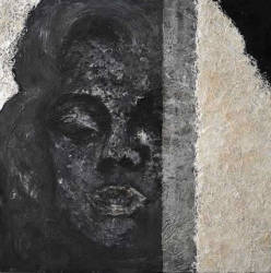 Marilyn - 70.8'x70.8', Acrylic on canvas and mixed media, 2011